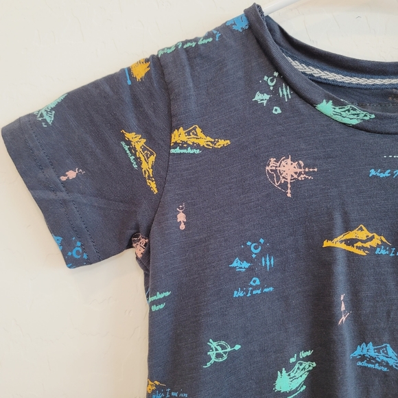 NWT Nomad Navy Blue Printed Short Sleeves Tee Toddler's Size 3T - Picture 11 of 11
